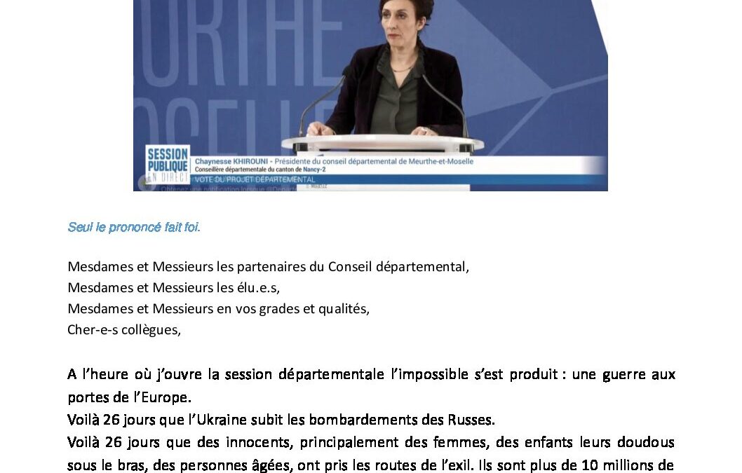 Discours_PCD_session_mars2022_projet