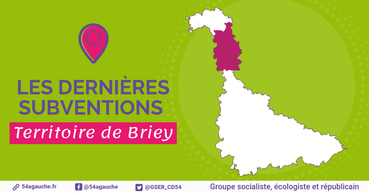 Territoire de Briey | Aides et subventions – Mai 2023
