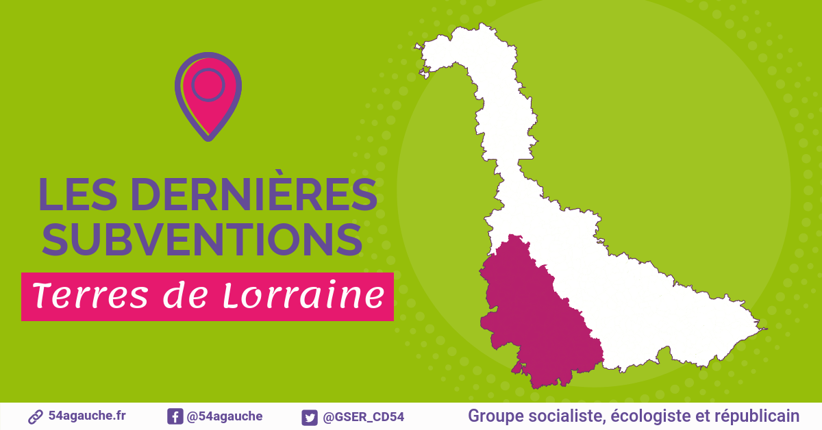 Terres de Lorraine | Aides et subventions – Juillet 2023