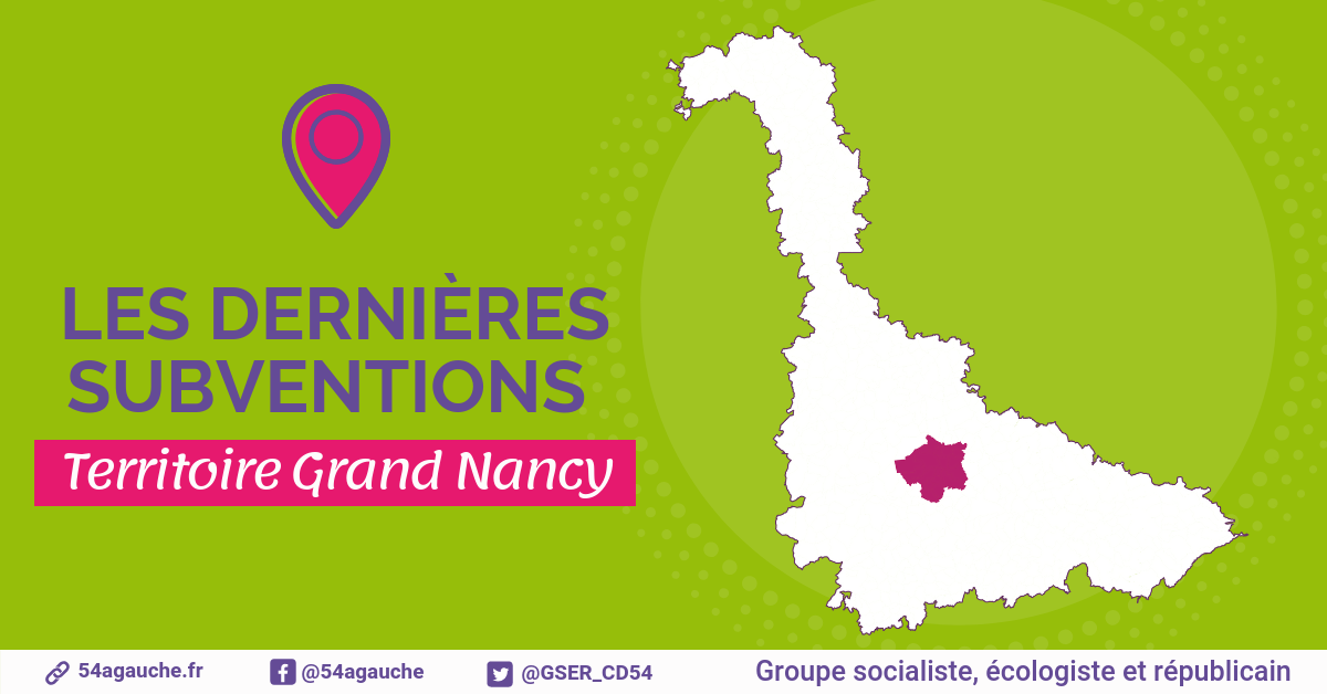 Grand Nancy | Aides et subventions – Avril 2023